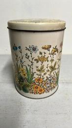 Vintage Blik met Veldbloemen er op, Ophalen of Verzenden, Gebruikt, Overige