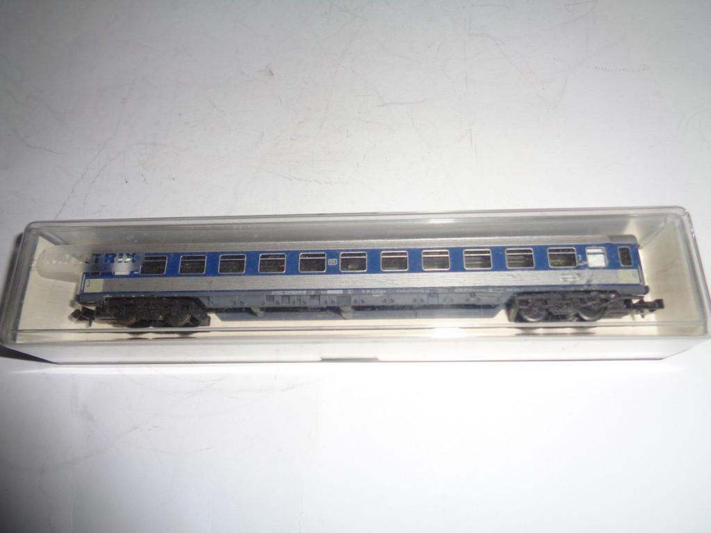 Oude Minitrix 3566 Rijtuig in Doos. W-Germany, N, jaren''60s, Hobby en Vrije tijd, Modeltreinen | N-Spoor, Gelijkstroom, Trix
