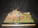 H-38,DIORAMA 1-35,US, SHERMAN DESTROYED 1944, Ophalen of Verzenden, Gebruikt, 1:35 tot 1:50