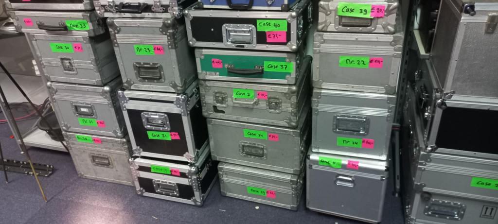 Opruiming flightcases opbergkisten transportkisten cases, Muziek en Instrumenten, Behuizingen en Koffers, Ophalen of Verzenden