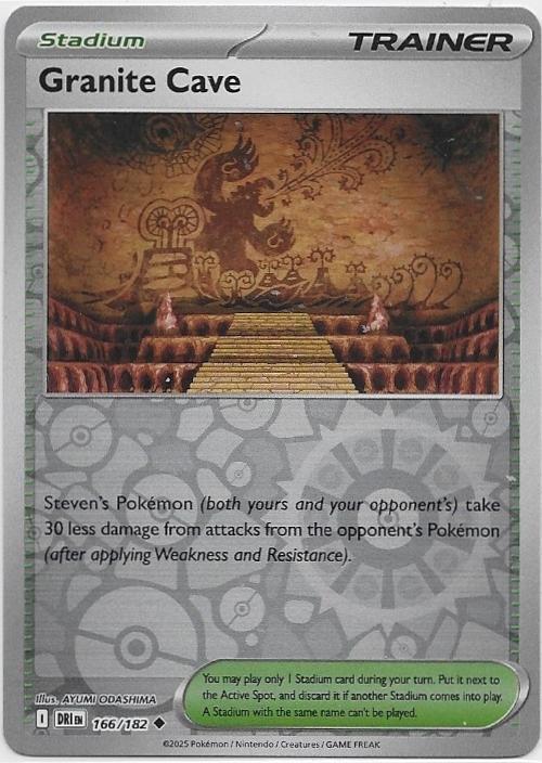 Destined Rivals,  Granite Cave [reverse] 166/182, Hobby en Vrije tijd, Verzamelkaartspellen | Pokémon, Nieuw, Losse kaart, Verzenden