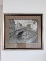 Peerdenbrug in Brugge, Willem Alexander Knip, litho, Ophalen