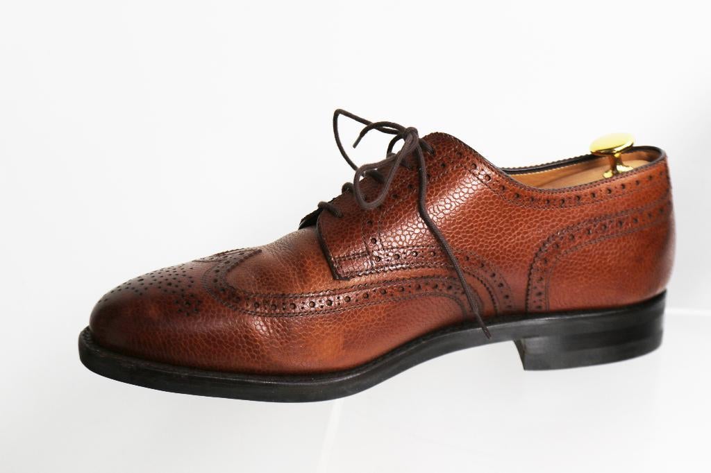 Bijna nieuw! Goodyearwelted Carlos Santos maat 9 H = 43 br., Bruin, Ophalen of Verzenden, Zo goed als nieuw, Veterschoenen