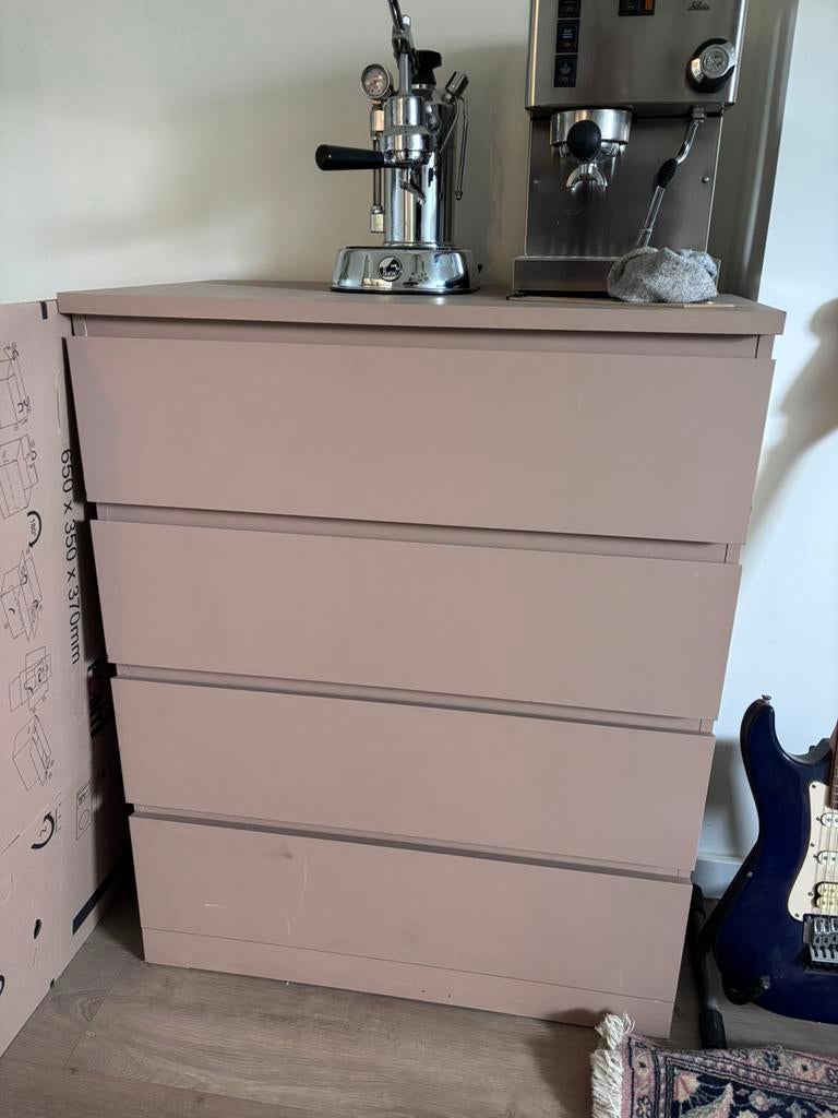 Ikea lade kast geschilderd, Huis en Inrichting, Kasten | Ladekasten, Ophalen, Gebruikt, 50 tot 100 cm, 3 of 4 laden