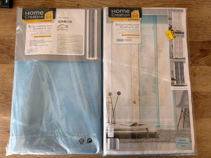 Nieuwe schuifgordijnen voor huis/studio, Huis en Inrichting, Stoffering | Gordijnen en Lamellen, Nieuw, 200 cm of meer, Minder dan 50 cm