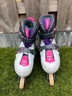 Skeelers maat 32 - Wit/Paars/Roze - Oxelo Play 5, Overige merken, Gebruikt, Kinderen, Ophalen of Verzenden