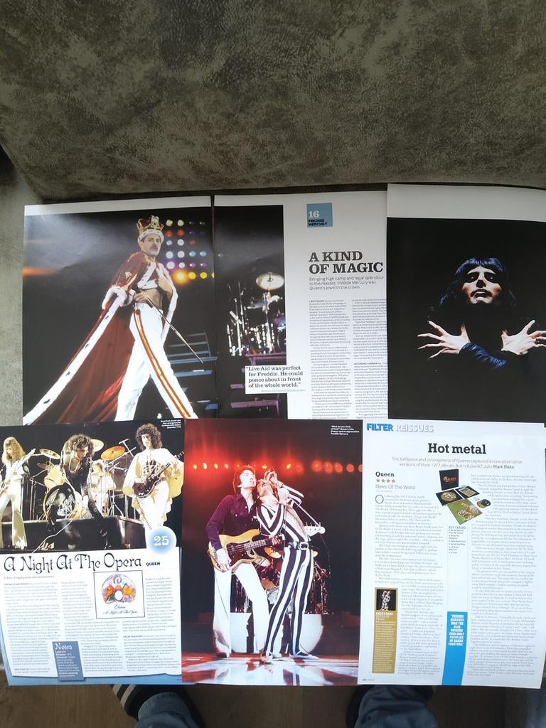 Queen: set music articles 1 euro, Ophalen of Verzenden, Zo goed als nieuw, Boek, Tijdschrift of Artikel