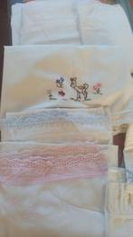 Lakentjes en paar sloopjes, Gebruikt, Jongetje of Meisje, Ophalen of Verzenden, Wit