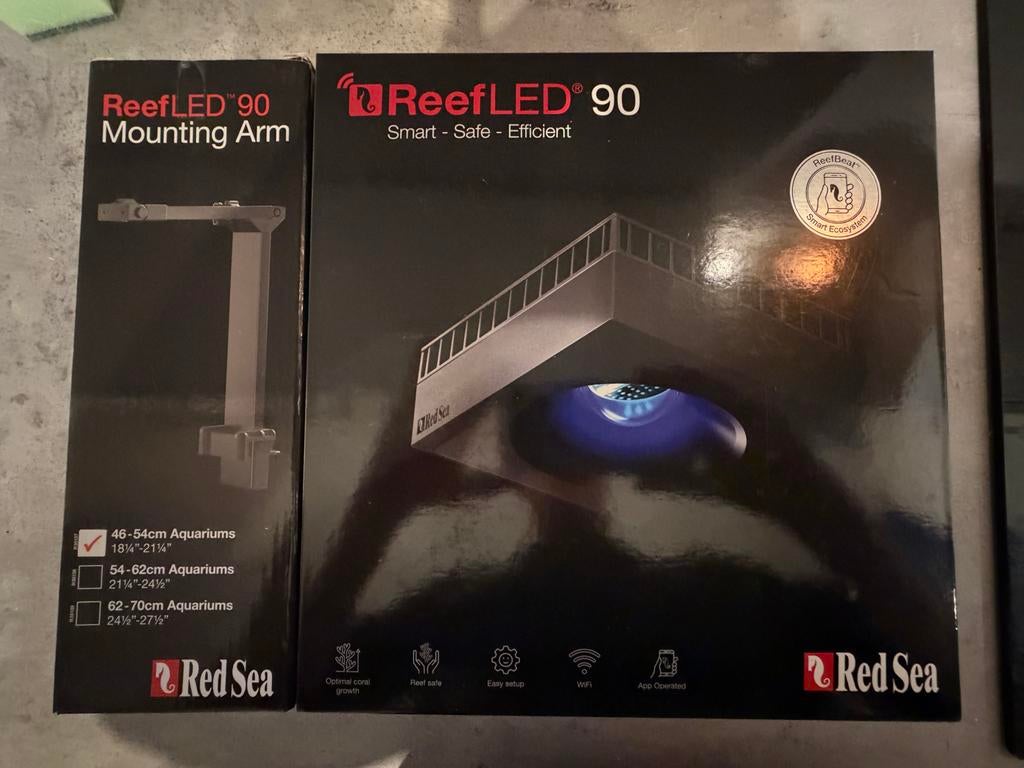 Led lamp: Red Sea Reef LED 90 + mounting arm te koop, Ophalen of Verzenden, Verlichting of Verwarming