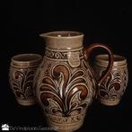 Marzi & Remy zoutglazuur karaf met kopjes, Ophalen of Verzenden