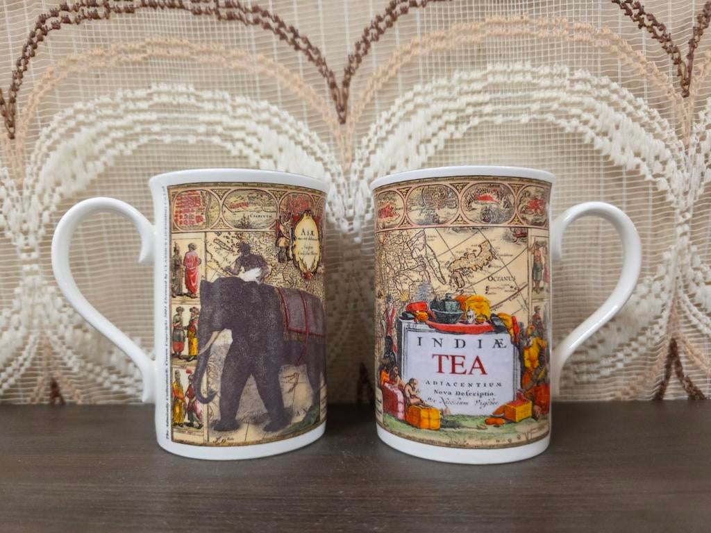 Admiralty Collection beker 'tea' set bone China England, ., Ophalen of Verzenden, Zo goed als nieuw, Admiralty