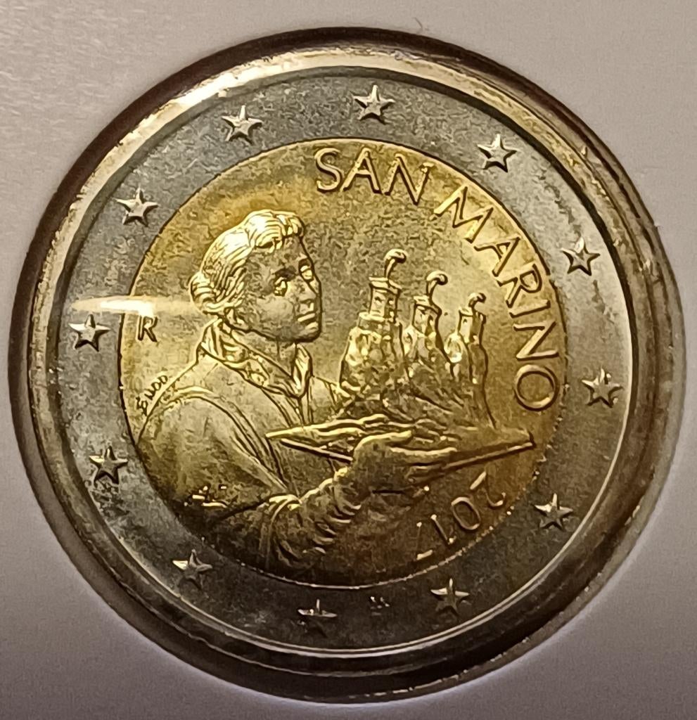 2 Euromunt San Marino  2017, Postzegels en Munten, Munten | Europa | Euromunten, Ophalen of Verzenden, San Marino, 2 euro, Losse munt