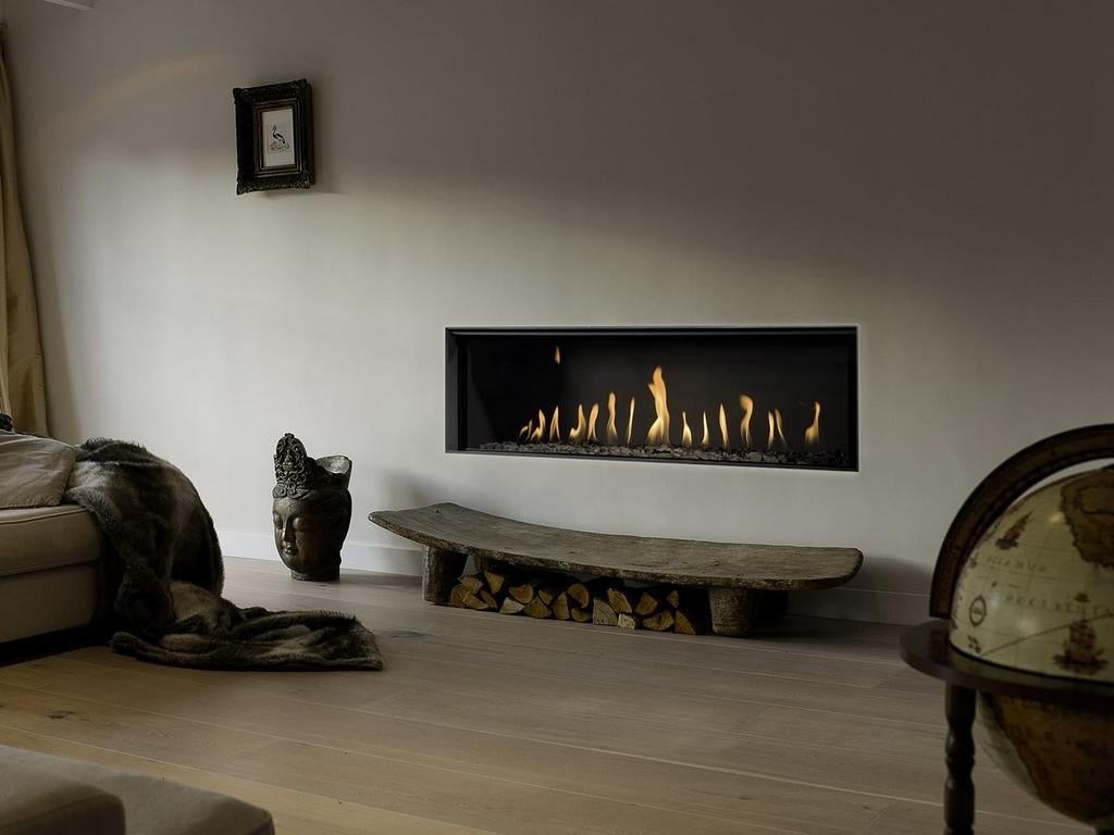 Complete bellfires horizon bell om in te bouwen incl. Kanaal, Ophalen, Zo goed als nieuw, Inbouwhaard, Gashaard