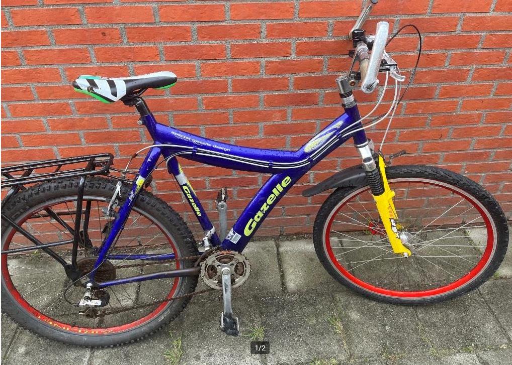 Gazelle Jongenfiets, Ophalen, Gebruikt, 26 inch of meer, Versnellingen