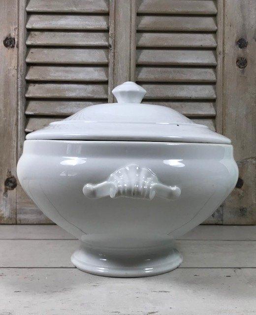 Witte soupière terrine van A. Pillivuyt Foëcy-Limoges France, Antiek en Kunst, Ophalen of Verzenden