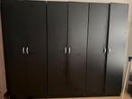 3x Zwarte Kledingkast Fabian in goede staat, Ophalen, 50 tot 100 cm, Zo goed als nieuw, 150 tot 200 cm