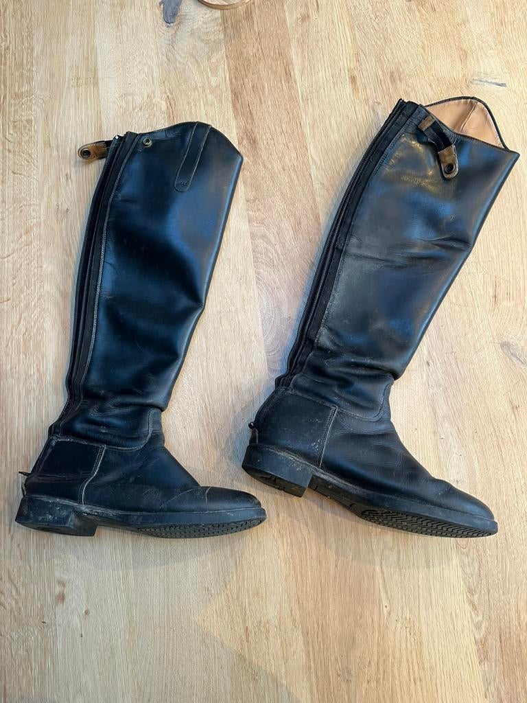 Leren paardrijlaarzen maat 39 gebruikt, Dieren en Toebehoren, Paardrijkleding, Ophalen