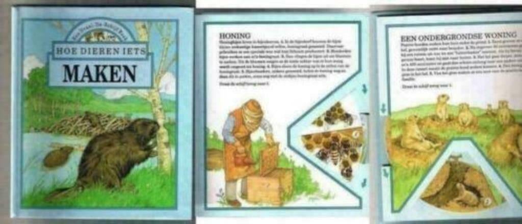 draaischijfboek Hoe dieren iets maken , ALS NIEUW, Boeken, Kinderboeken | Jeugd | onder 10 jaar, Verzenden, Zo goed als nieuw