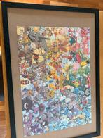 Pokemon puzzel in lijst - Unieke verzameling, Ophalen, 500 t/m 1500 stukjes, Zo goed als nieuw, Legpuzzel