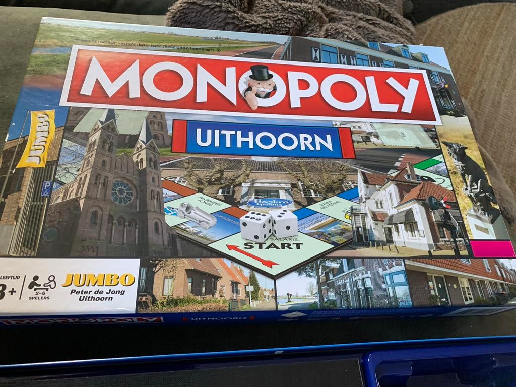 Monopoly Uithoorn bordspel, Drie of vier spelers, Ophalen, Gebruikt