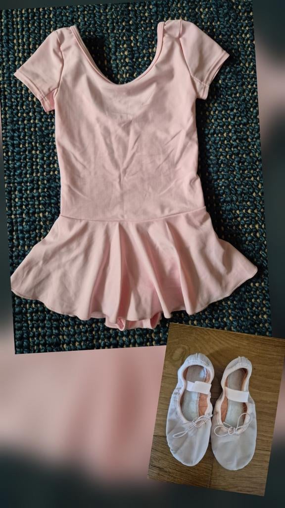 Balletpakje maat 116 met balletschoenen maat 30, Sport en Fitness, Ballet, Ophalen of Verzenden, Gebruikt, Kleding