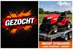 [Gezocht] Zitmaaier MTD, Husqvarna | Inkoop zitmaaiers, Tuin en Terras, Zitmaaiers, Ophalen, Gebruikt, 90 tot 120 cm