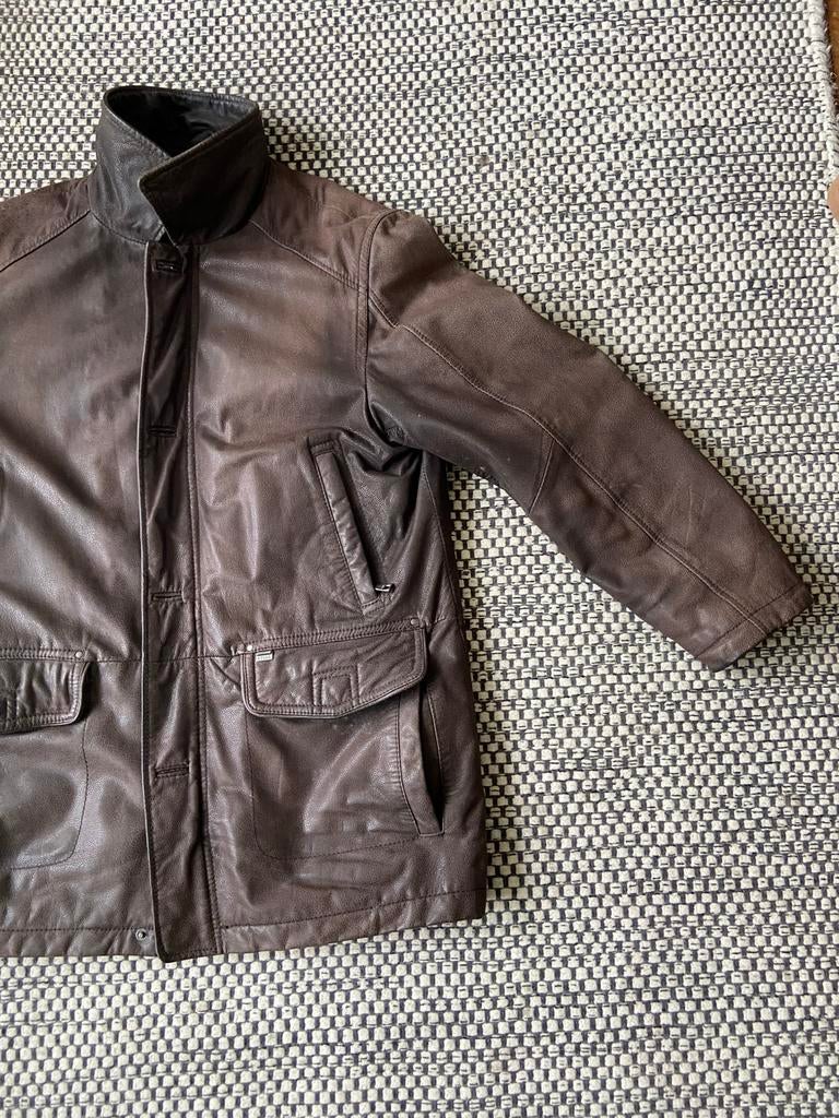 Leren Arma winterjas, Ophalen, Gedragen, Maat 48/50 (M), Bruin