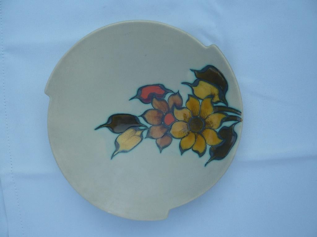 Plateelschaal Flora Gouda nr 1502, Antiek en Kunst, Ophalen of Verzenden