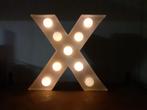 X lamp wit metaal 30 x 30 cm retro design vintage, Gebruikt, ?, ?, ?