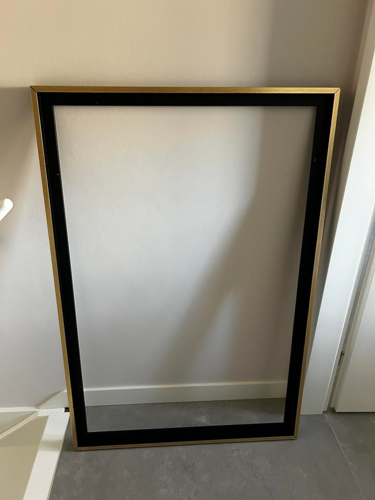 baklijst gouden rand aan de binnenkant zwarte buitenkant, Ophalen, Nieuw, 75 tot 100 cm, 75 cm of meer