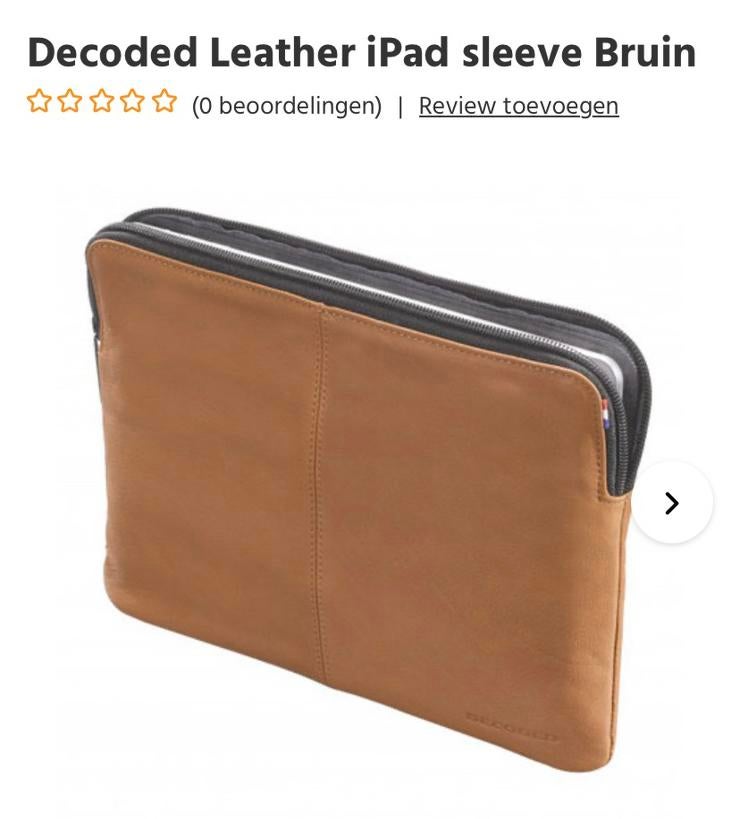 Decoded I-pad hoesje, Computers en Software, Laptophoezen, Ophalen of Verzenden, 17 inch of meer, Zo goed als nieuw