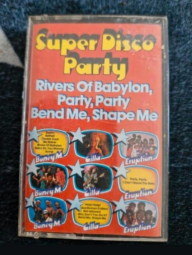 Cassettebandje Super Disco Party, Cd's en Dvd's, Ophalen of Verzenden, Zo goed als nieuw, 1 bandje