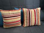 Engelse kwaliteit kussens - gestreept design, Ophalen of Verzenden, Zo goed als nieuw, Overige kleuren, Vierkant