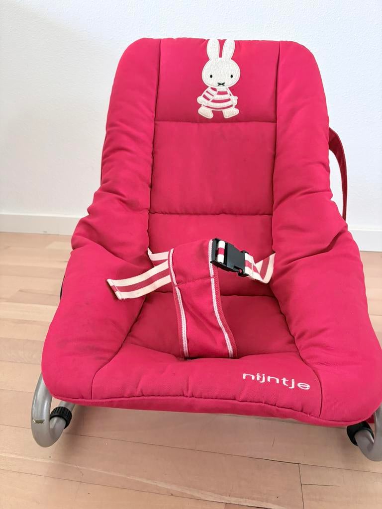Nijntje Wipstoel - Rood met Gordel, verstelbaar, Kinderen en Baby's, Wipstoeltjes, Gebruikt, Verstelbaar, Wipstoel, Ophalen