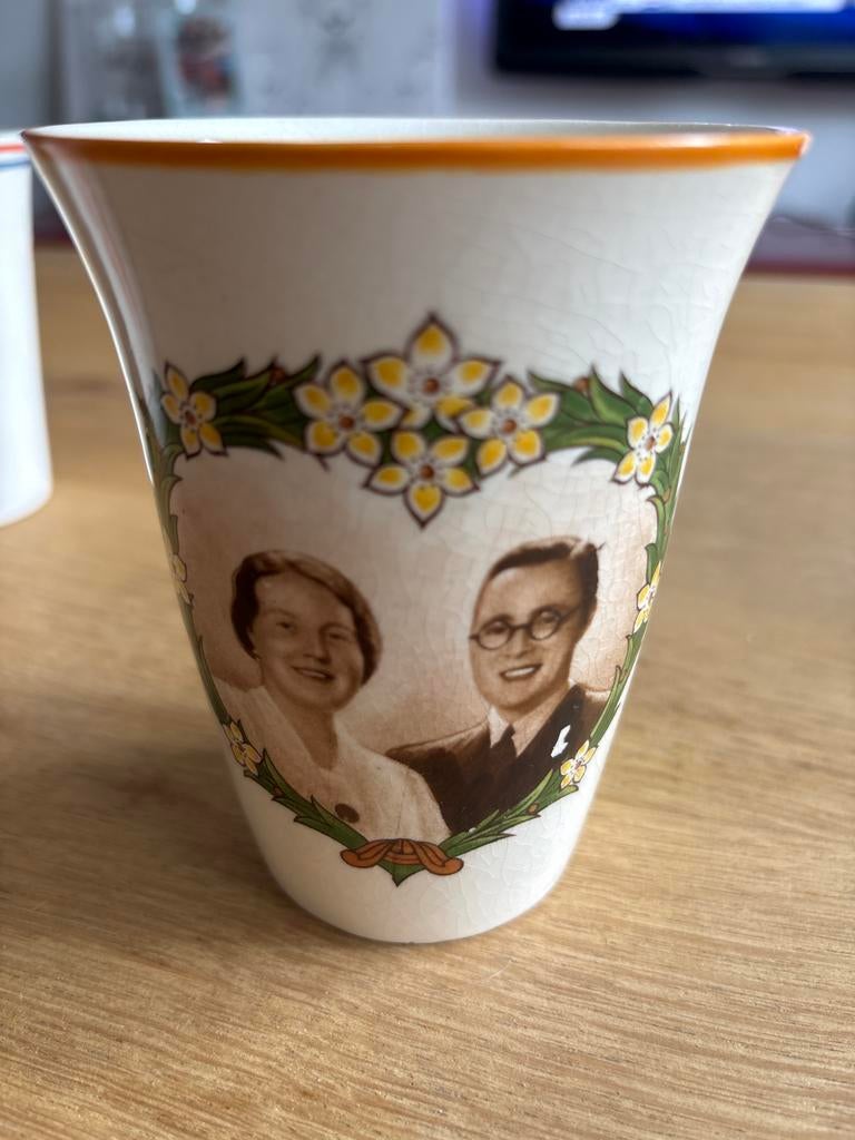 Vintage Mosa Maastricht Juliana & Bernhard Mok 1937, Antiek en Kunst, Ophalen of Verzenden