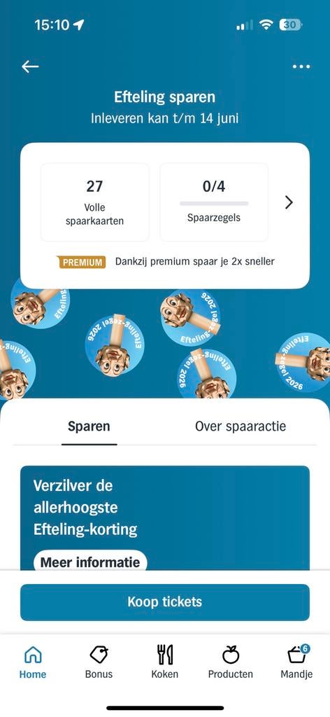 Efteling zegels AH (27 volle spaarkaarten), Albert Heijn, Ophalen