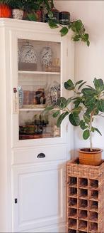 Landelijke hoekkast hout, Ophalen, Gebruikt, 50 tot 100 cm, Landelijk riviera maison