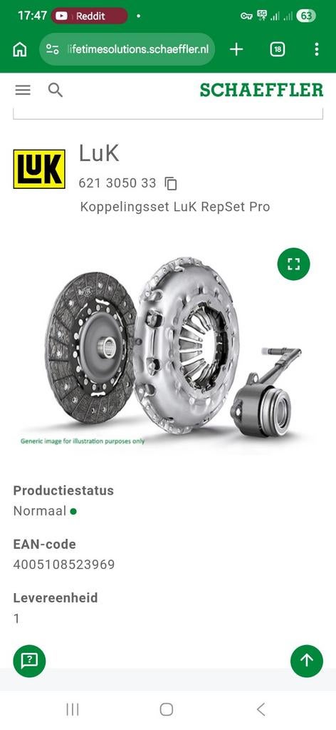 Schaeffler koppeling, NIEUW in doos MET BON, Auto-onderdelen, Ophalen, Nieuw, Overige automerken