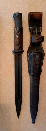 2x Duitse Bajonet k98 (1× WOII & 1x replica), Verzamelen, Ophalen, Landmacht, Duitsland, Mes of Dolk