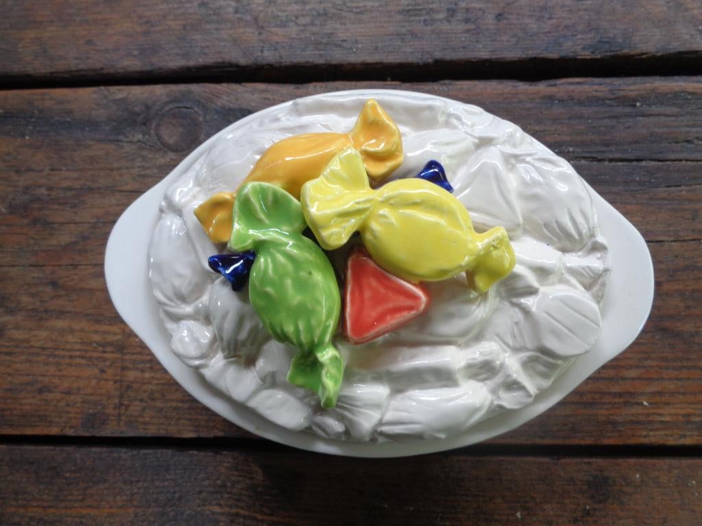 Bonbons schaal, Ophalen of Verzenden, Zo goed als nieuw, Rond, Porselein of Keramiek