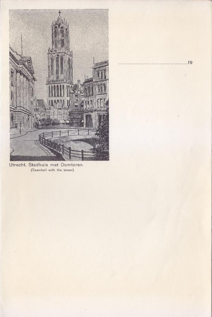 oud briefpapier met afbeelding van de Domtoren, Antiek en Kunst, Curiosa en Brocante, Ophalen of Verzenden