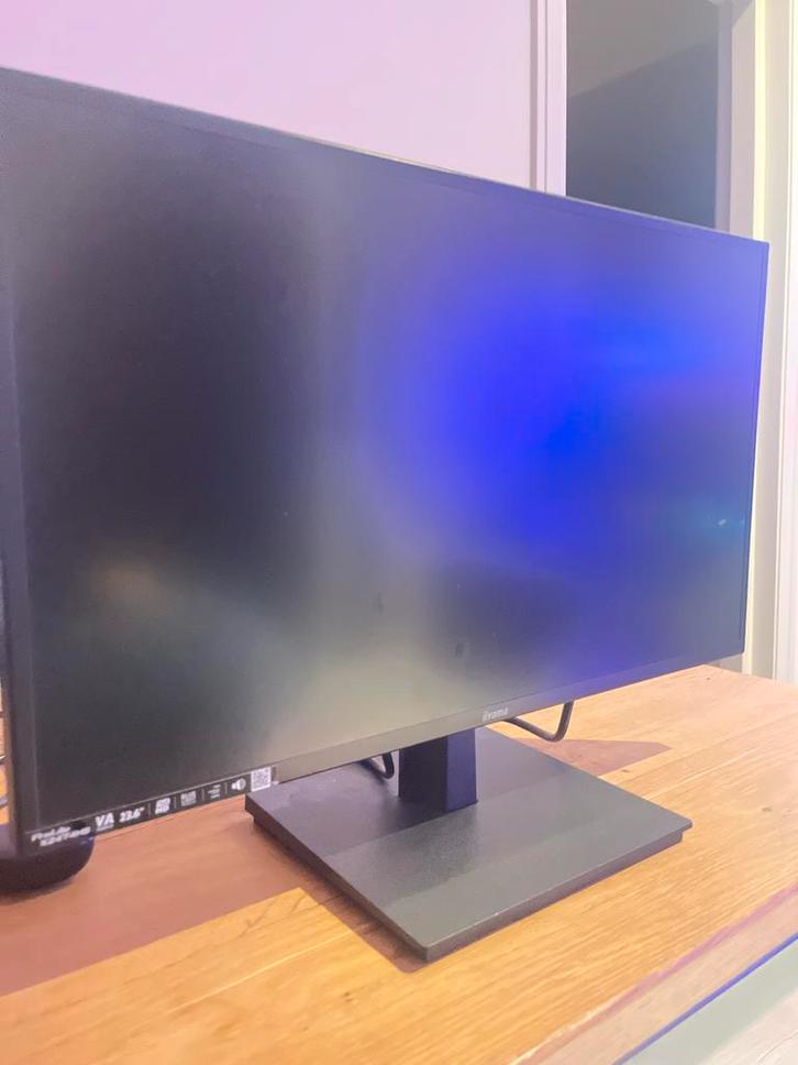 Iiyama 23.6" Full HD Monitor - Perfect voor Thuiswerk/Gaming, Computers en Software, Monitoren, Zo goed als nieuw, 61 t/m 100 Hz