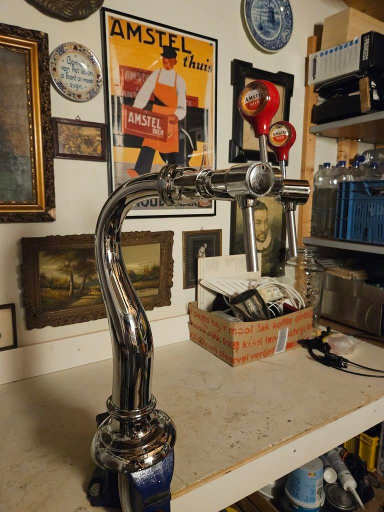 Ossenhoorn dubbele kraans tapzuil, Witgoed en Apparatuur, Thuistaps, Ophalen of Verzenden, Overige merken