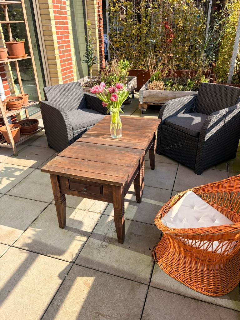 Houten bijzettafels, Ophalen, Gebruikt, Hout