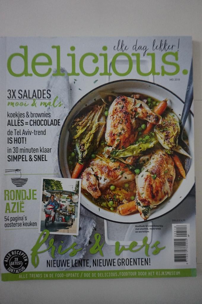 Delicious food magazine lente / snel klaar / Azië / koken, Boeken, Tijdschriften en Kranten, Ophalen of Verzenden, Zo goed als nieuw