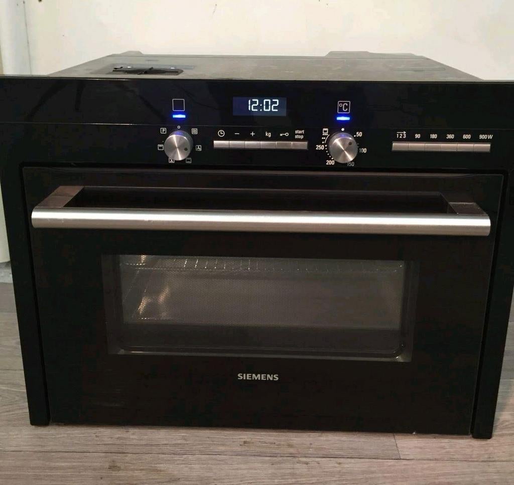 Prachtige Siemens combi oven magnetron ( zwart), Witgoed en Apparatuur, Magnetrons, Ophalen, Combimagnetron, Hete lucht, Zo goed als nieuw
