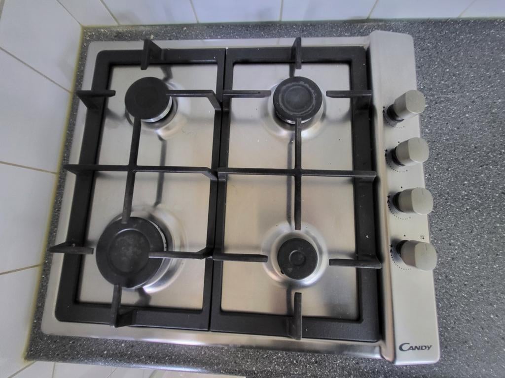 inbouw 4 pits gaskookplaat gasstel kooktoestel goed werkend, Witgoed en Apparatuur, Kookplaten, Ophalen, Gebruikt, 4 kookzones