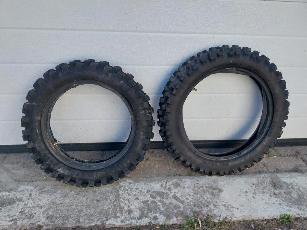 Dikke banden ktm sx65 husqvarna tc65 gasgas mc65 65cc mitas, Ophalen of Verzenden, Gebruikt