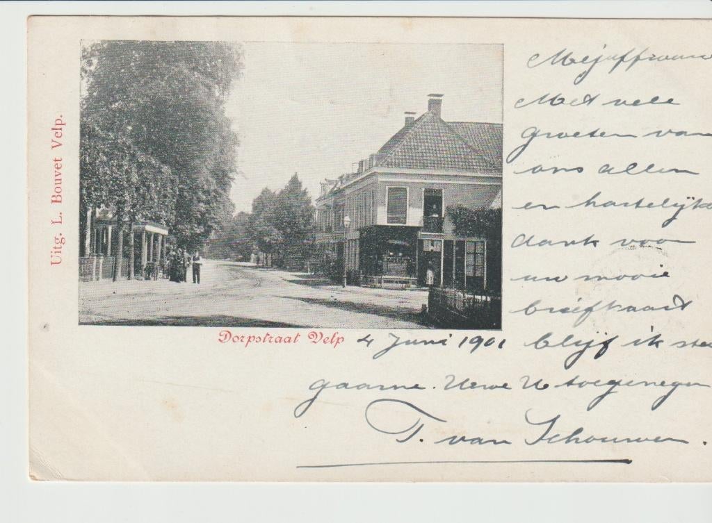Velp bij Rheden Dorpsstraat, Ophalen of Verzenden, Voor 1920, Gelopen, Gelderland
