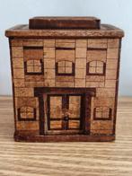 Antieke Japanse Yosegi Zaiku Puzzeldoos / Spaarpot, Ophalen of Verzenden